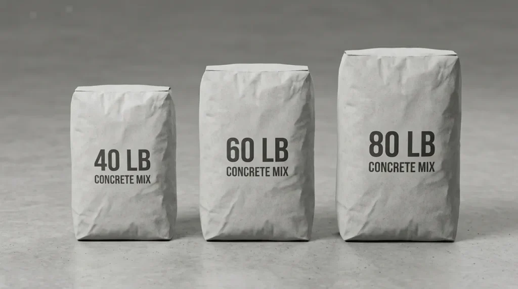  how to calculate bags of concrete