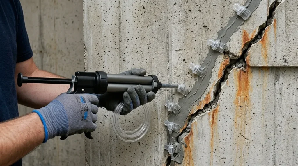 Concrete Crack Repair Method