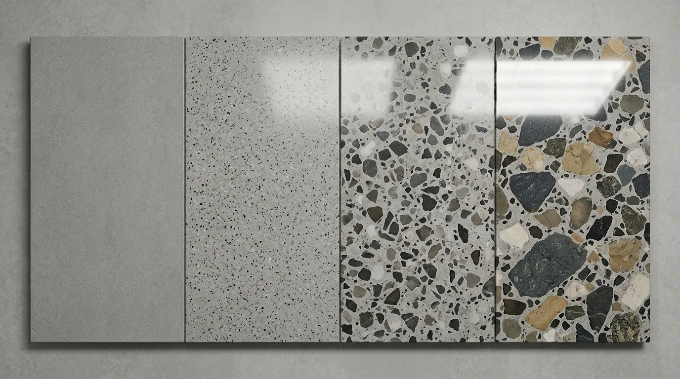 types of polished concrete floors