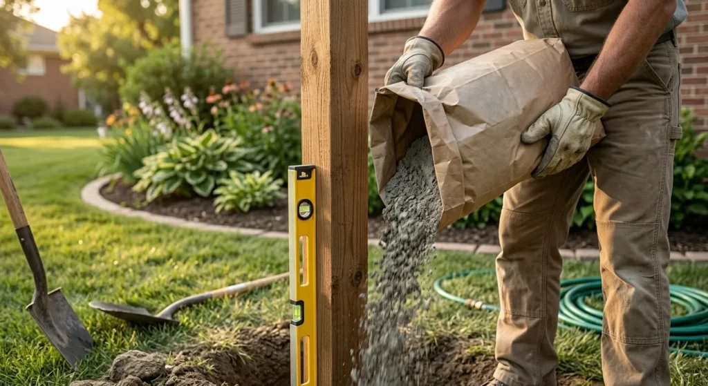 Concrete for Fence Posts