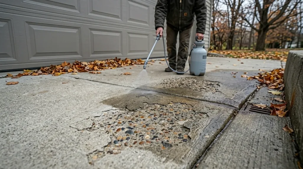 Concrete from Ice Melt Damage