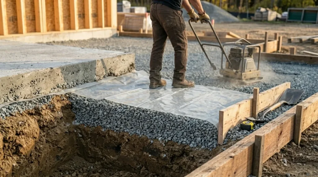 Gravel Under a Concrete Slab