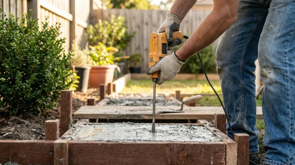 concrete vibrating tool